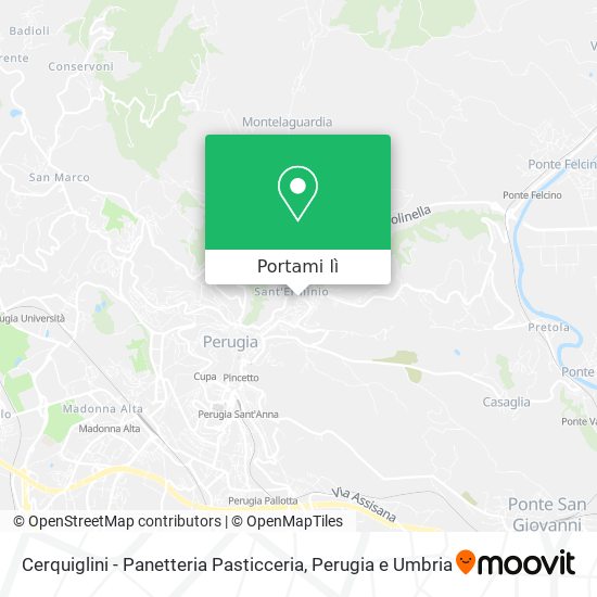 Mappa Cerquiglini - Panetteria Pasticceria