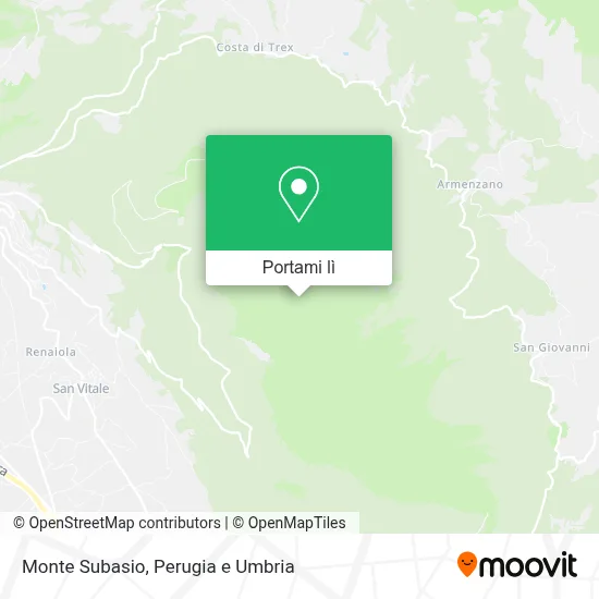 Mappa Monte Subasio