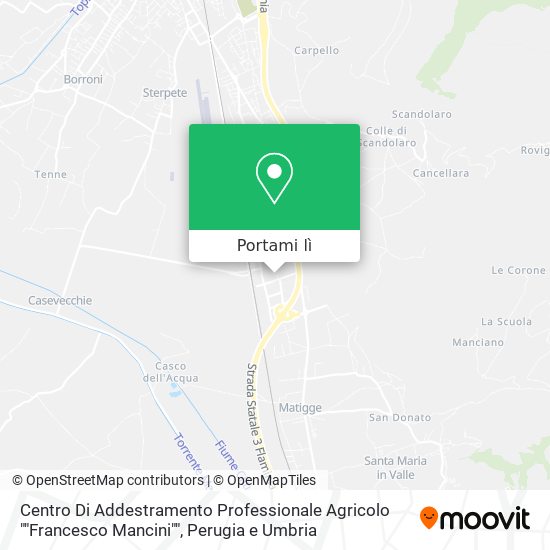 Mappa Centro Di Addestramento Professionale Agricolo ""Francesco Mancini""