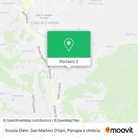Mappa Scuola Elem. San Martino D'Upò