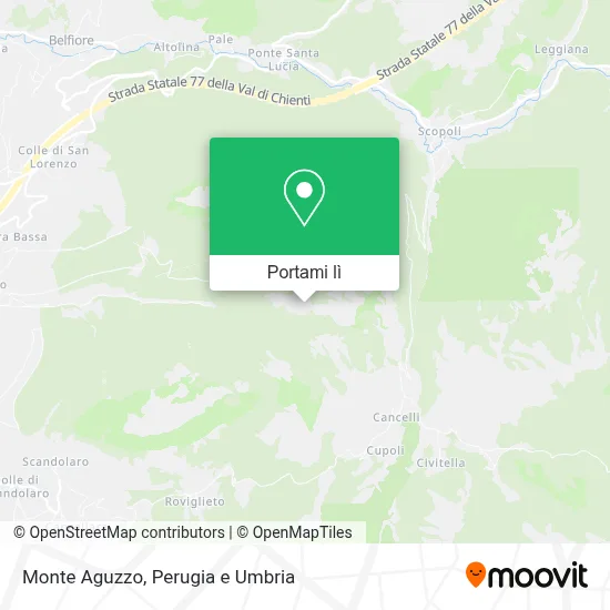 Mappa Monte Aguzzo