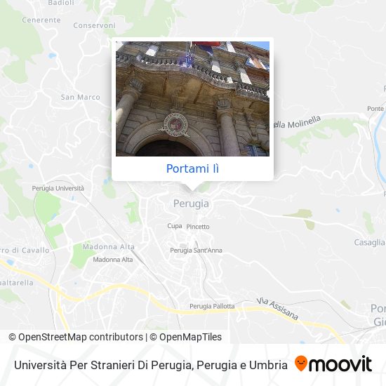 Mappa Università Per Stranieri Di Perugia