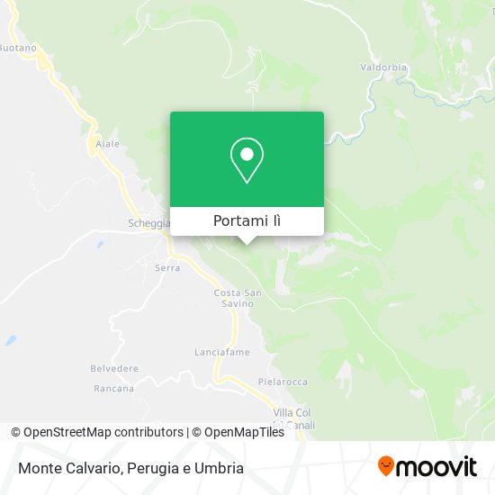 Mappa Monte Calvario