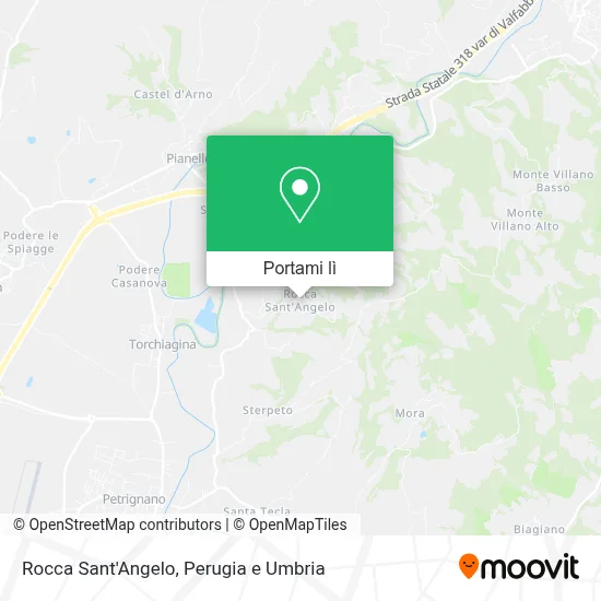 Mappa Rocca Sant'Angelo