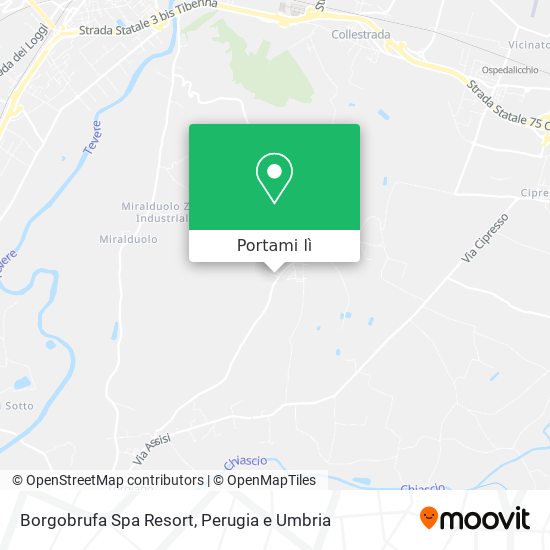 Mappa Borgobrufa Spa Resort