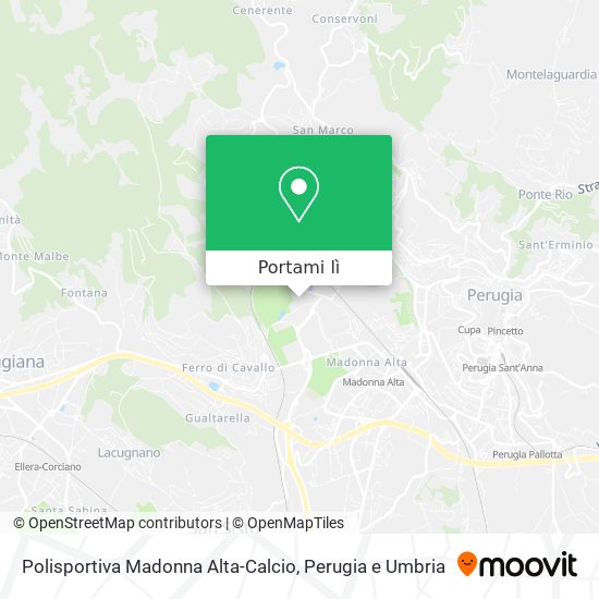 Mappa Polisportiva Madonna Alta-Calcio