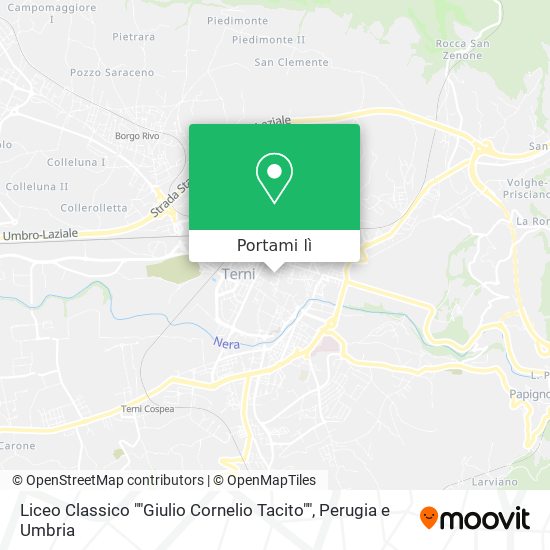 Mappa Liceo Classico ""Giulio Cornelio Tacito""