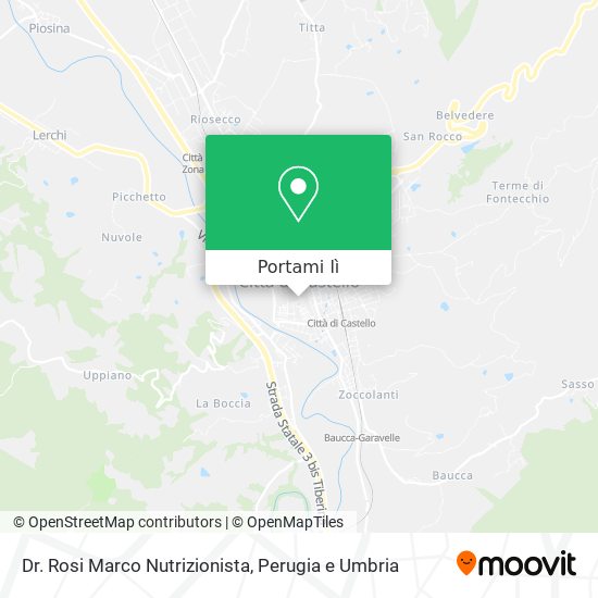 Mappa Dr. Rosi Marco Nutrizionista