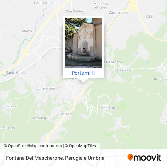 Mappa Fontana Del Mascherone