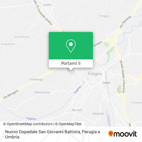 Mappa Nuovo Ospedale San Giovanni Battista
