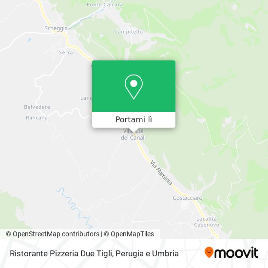 Mappa Ristorante Pizzeria Due Tigli