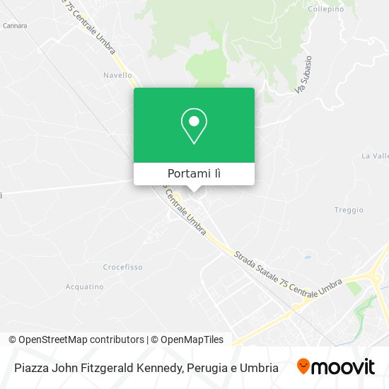 Mappa Piazza John Fitzgerald Kennedy