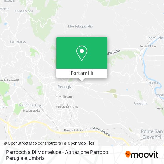 Mappa Parrocchia Di Monteluce - Abitazione Parroco