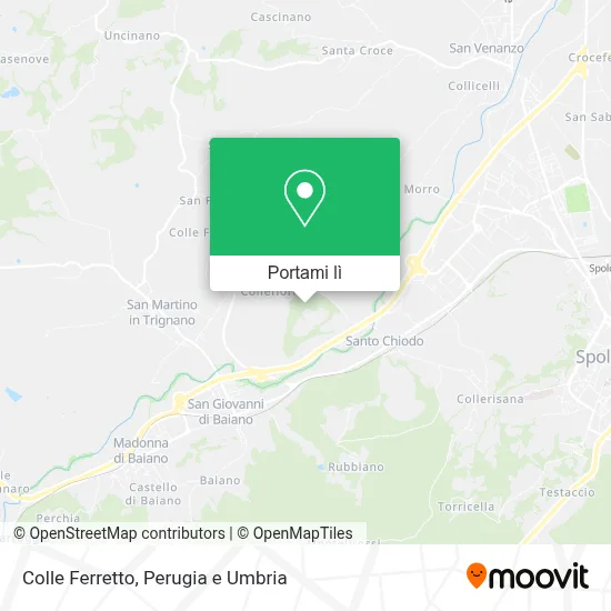 Mappa Colle Ferretto