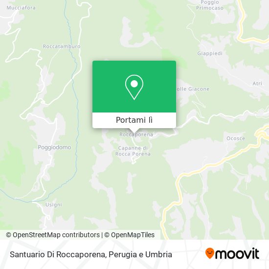 Mappa Santuario Di Roccaporena
