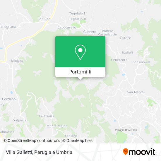 Mappa Villa Galletti