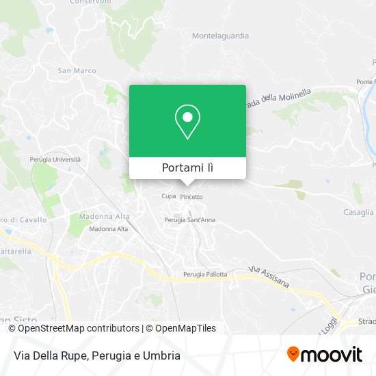 Mappa Via Della Rupe