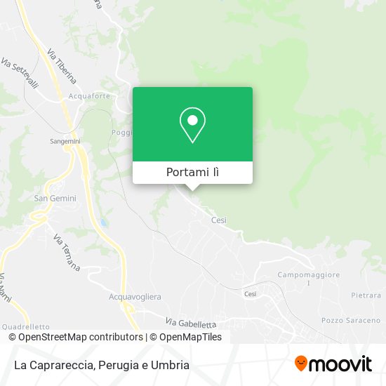 Mappa La Caprareccia