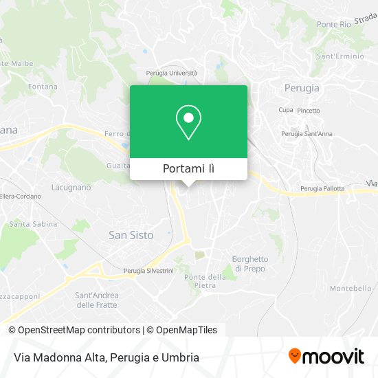 Mappa Via Madonna Alta