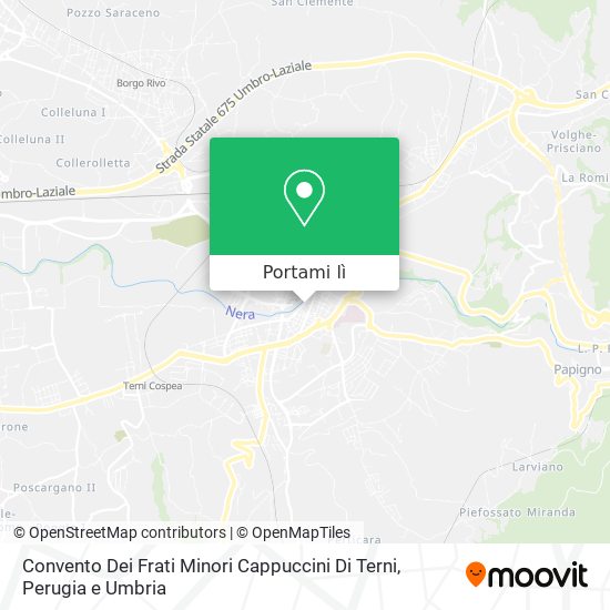 Mappa Convento Dei Frati Minori Cappuccini Di Terni