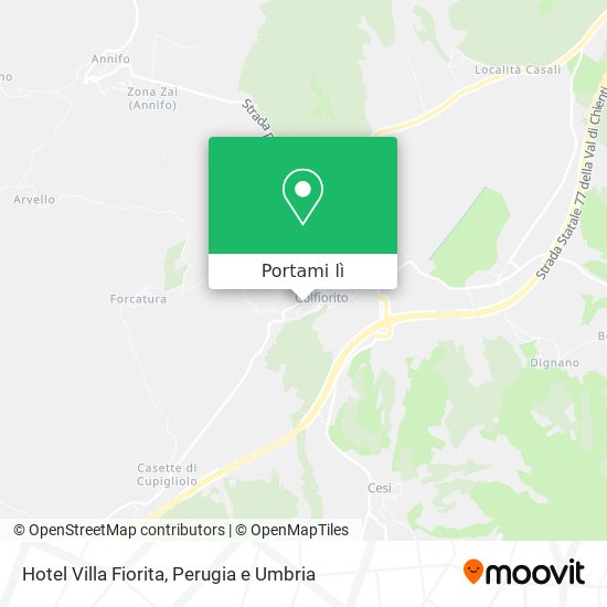 Mappa Hotel Villa Fiorita