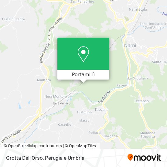 Mappa Grotta Dell'Orso