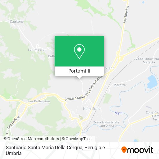 Mappa Santuario Santa Maria Della Cerqua
