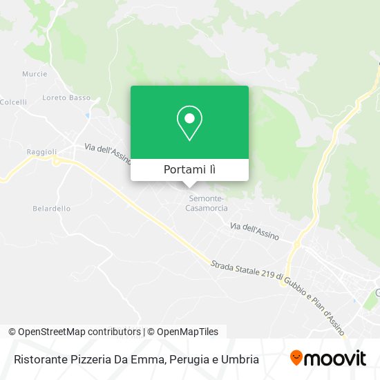 Mappa Ristorante Pizzeria Da Emma