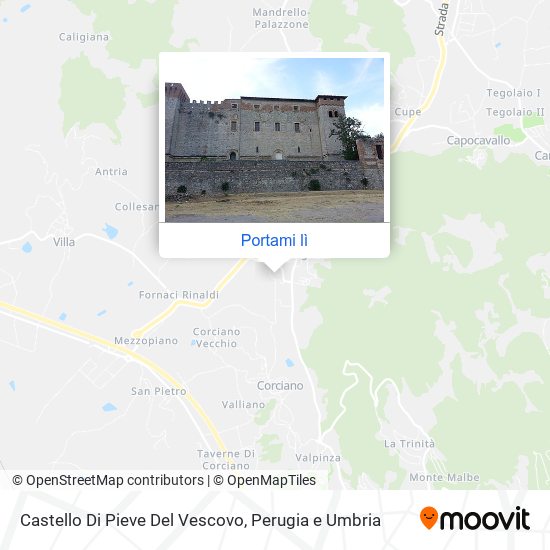 Mappa Castello Di Pieve Del Vescovo