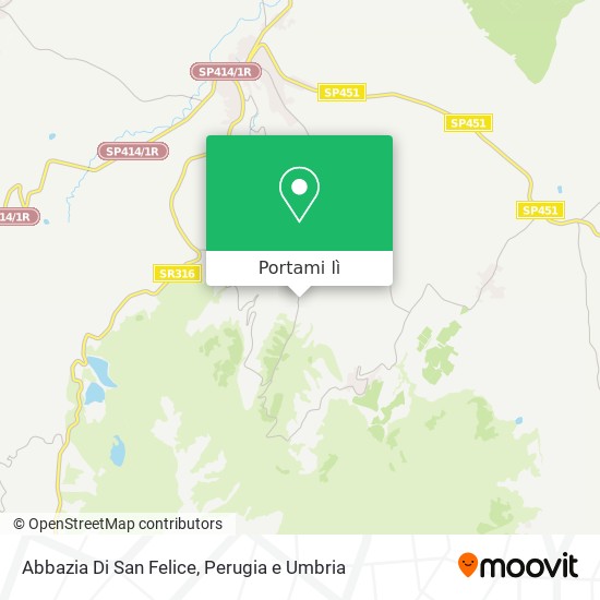 Mappa Abbazia Di San Felice