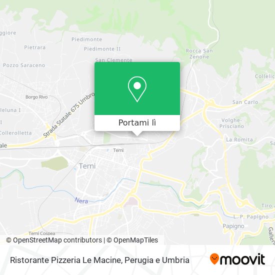 Mappa Ristorante Pizzeria Le Macine