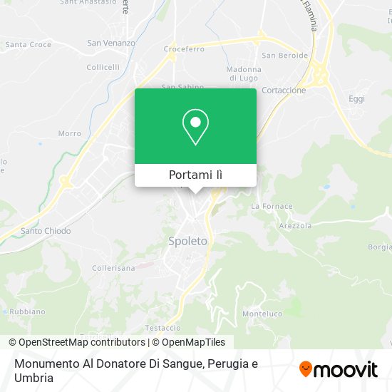Mappa Monumento Al Donatore Di Sangue