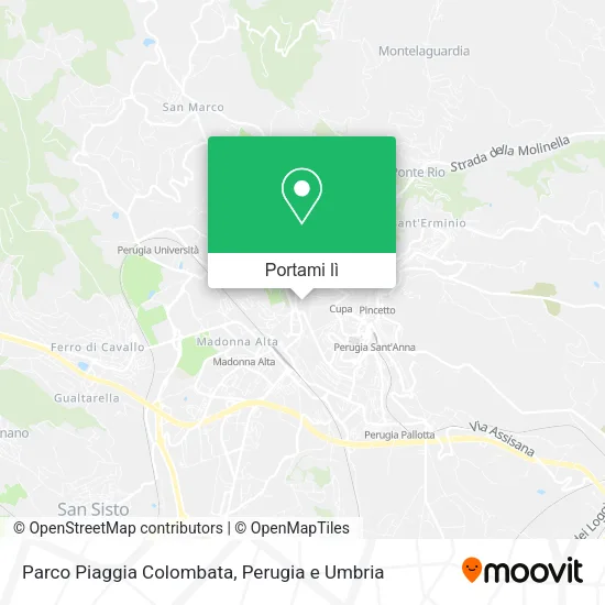 Mappa Parco Piaggia Colombata