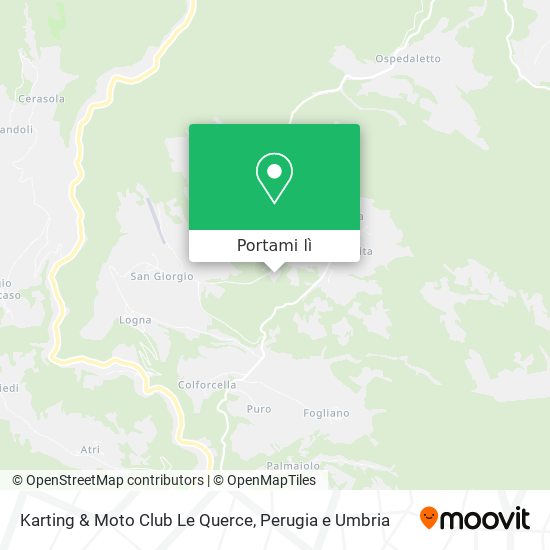 Mappa Karting & Moto Club Le Querce