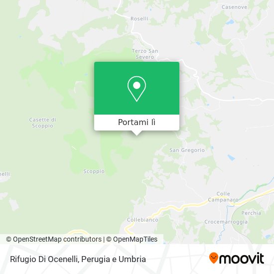 Mappa Rifugio Di Ocenelli