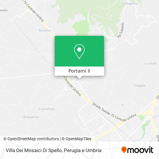 Mappa Villa Dei Mosaici Di Spello