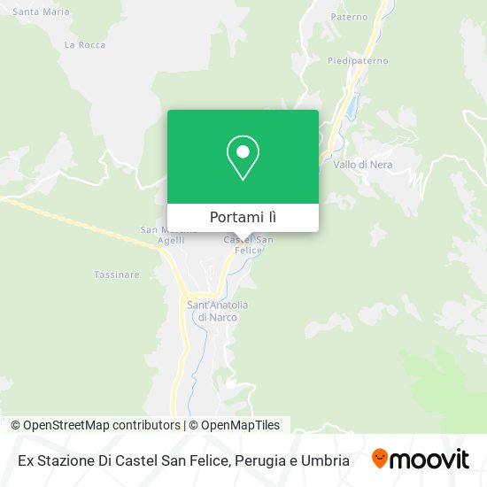 Mappa Ex Stazione Di Castel San Felice