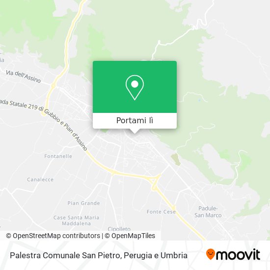 Mappa Palestra Comunale San Pietro