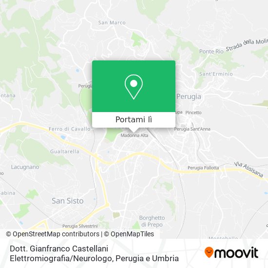 Mappa Dott. Gianfranco Castellani Elettromiografia / Neurologo