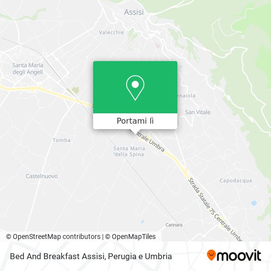 Mappa Bed And Breakfast Assisi