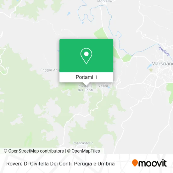 Mappa Rovere Di Civitella Dei Conti
