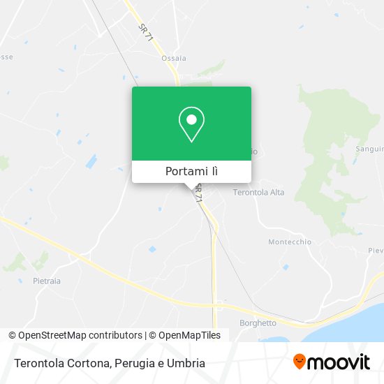 Mappa Terontola Cortona