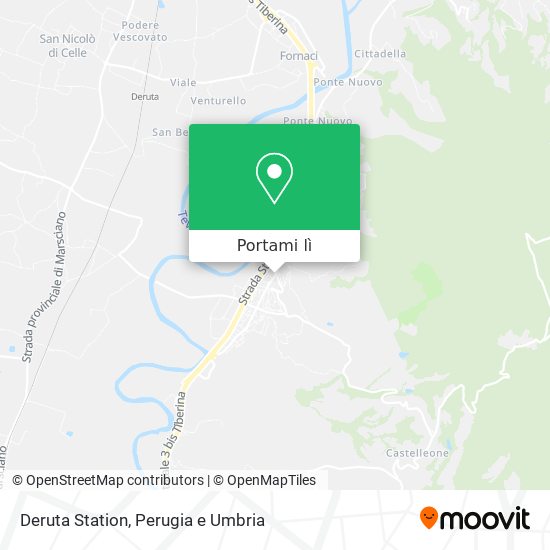 Mappa Deruta Station
