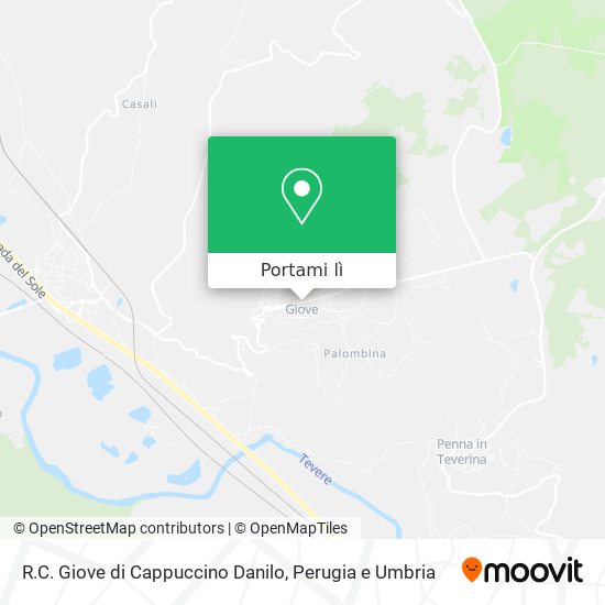 Mappa R.C. Giove di Cappuccino Danilo