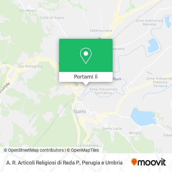 Mappa A. R. Articoli Religiosi di Reda P.