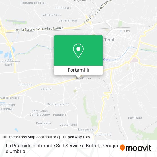 Mappa La Piramide Ristorante Self Service a Buffet