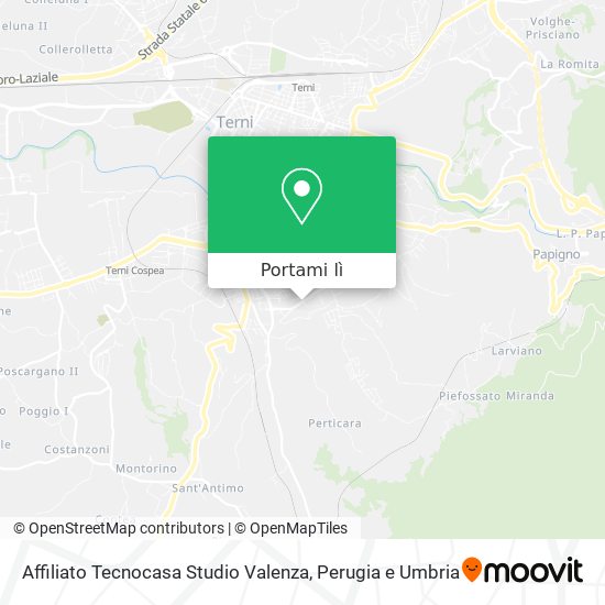 Mappa Affiliato Tecnocasa Studio Valenza