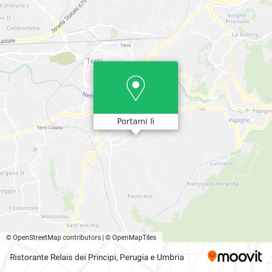 Mappa Ristorante Relais dei Principi