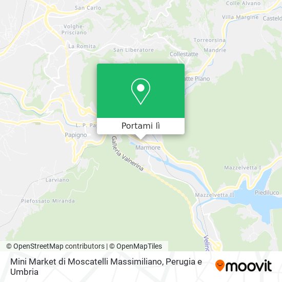 Mappa Mini Market di Moscatelli Massimiliano