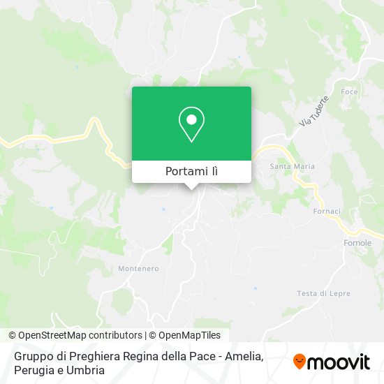 Mappa Gruppo di Preghiera Regina della Pace - Amelia
